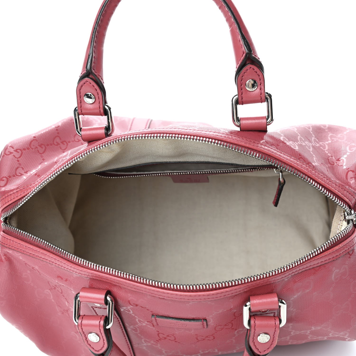 Gucci Imprime Monogram Medium Joy Boston Rose Blush 4 of 4