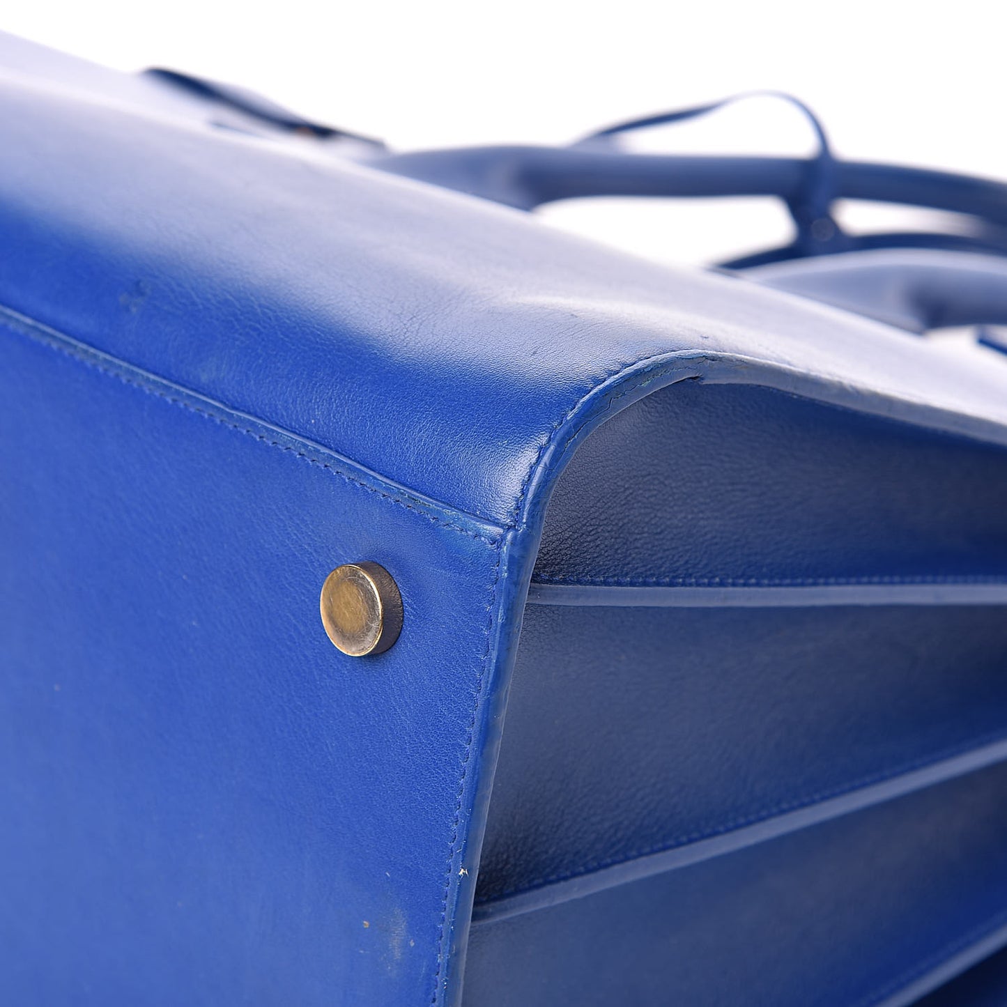 Calfskin Large Sac De Jour Carryall Royal Blue