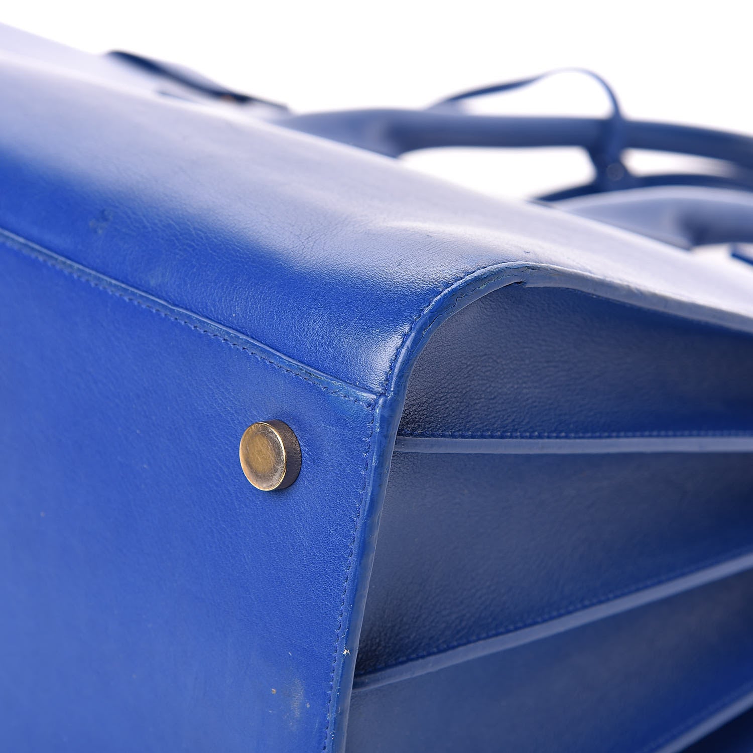 Saint Laurent Calfskin Large Sac De Jour Carryall Royal Blue 11 of 15
