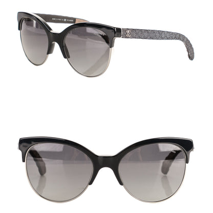 Chanel Denim Quilted Pantos Spring Polarized Sunglasses 5342 Black 1 of 4