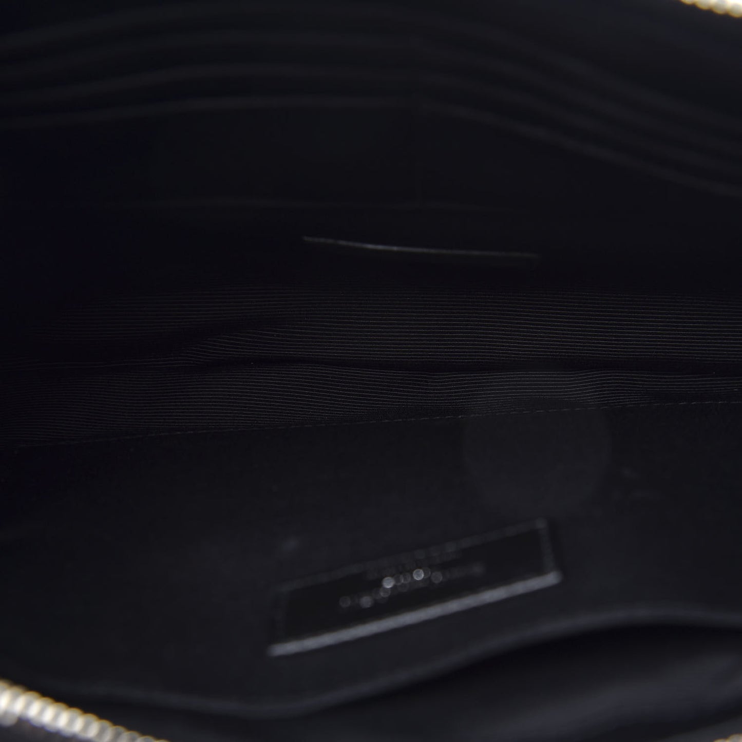 Calfskin Matelasse Monogram Cassandre Tablet Pouch Black