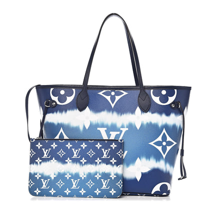 Louis Vuitton Monogram Escale Neverfull MM Blue 1 of 13