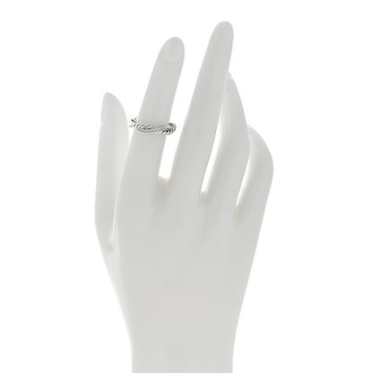 David Yurman Sterling Silver Diamond Petite Infinity Twist Ring 47 4 2 of 4
