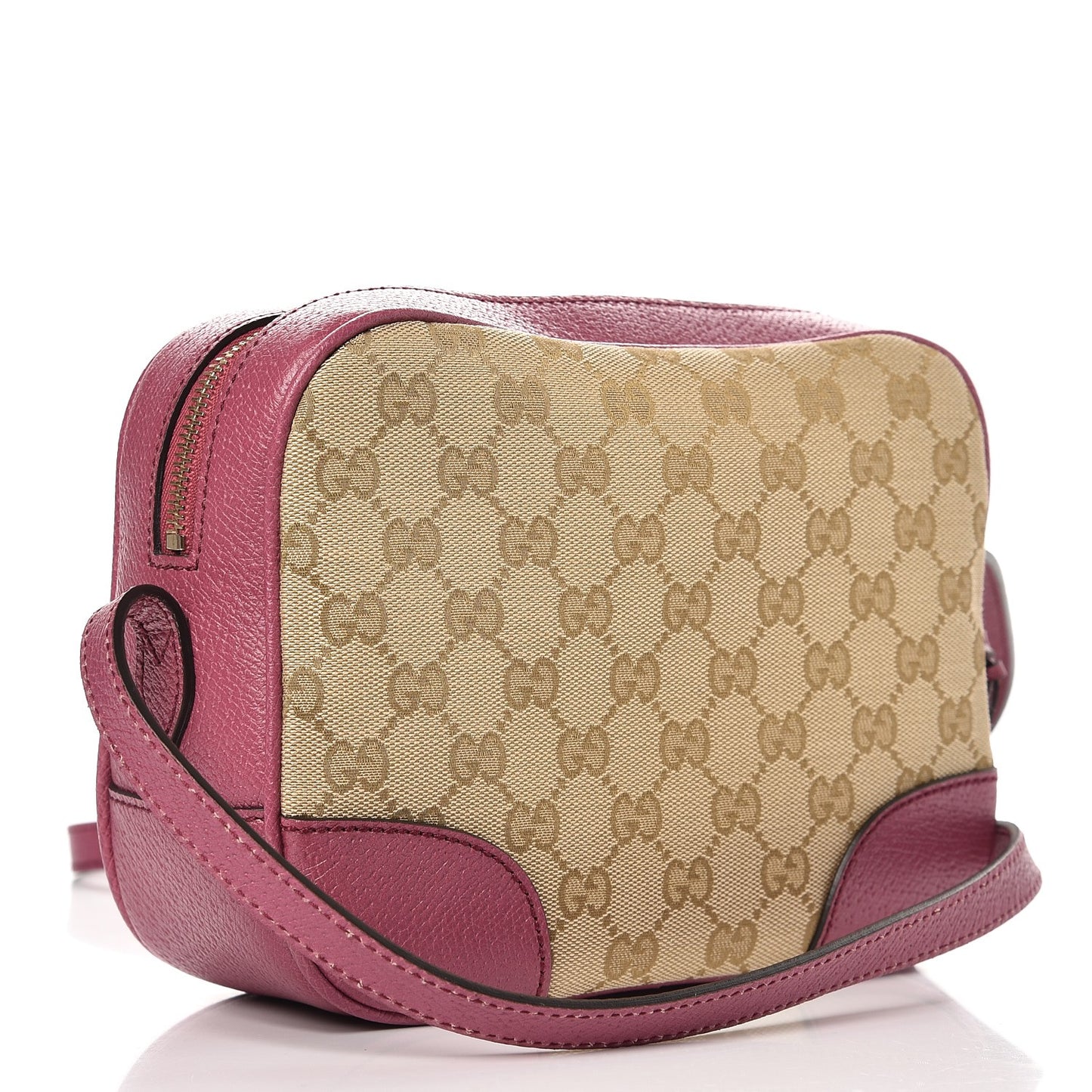 Monogram Textured Calfskin Mini Bree Messenger Bag Beige Ebony Peonia Flower