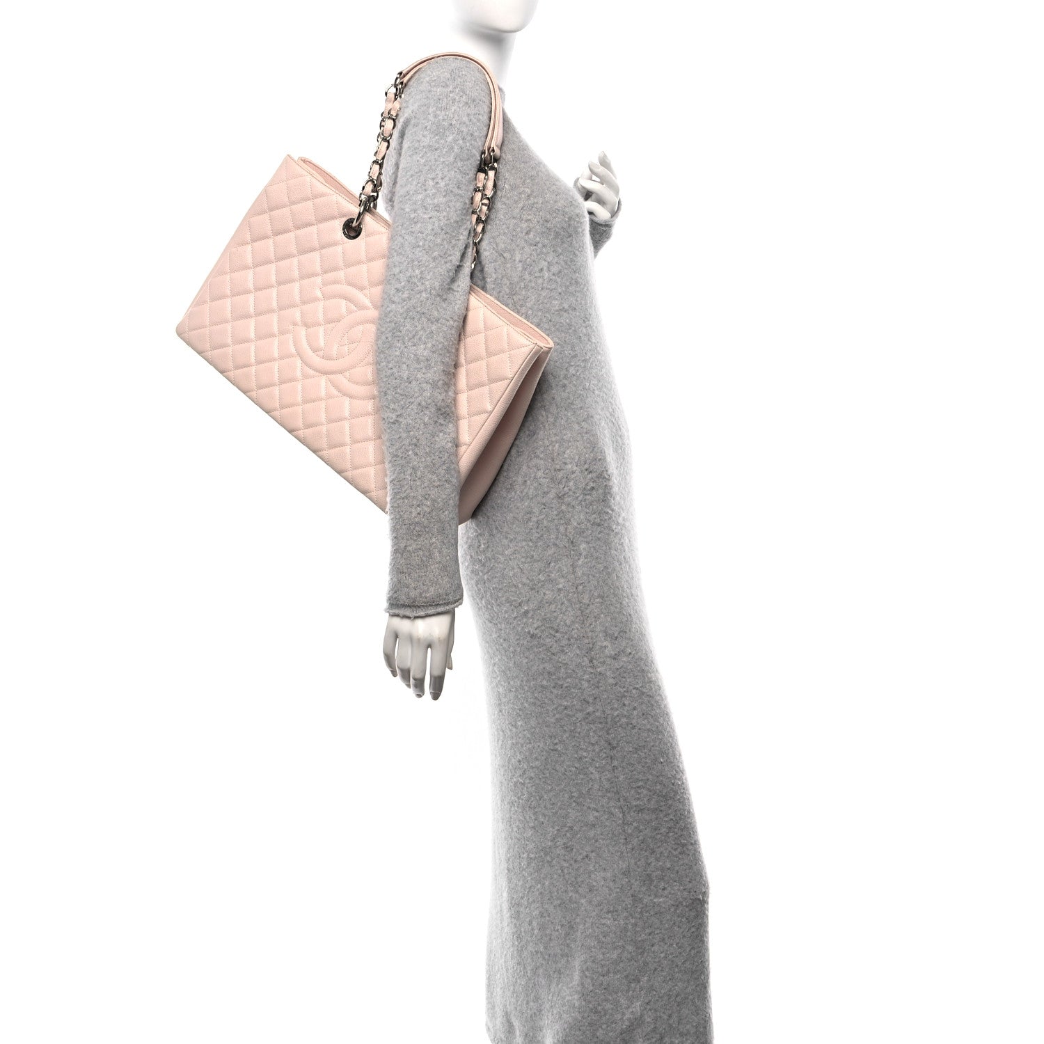 Chanel Caviar XL Grand Shopping Tote GST Light Pink 2 of 10