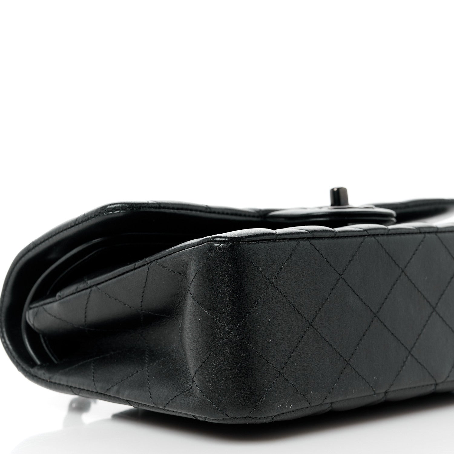 Chanel Lambskin Quilted Small Double Flap So Black 10 of 12