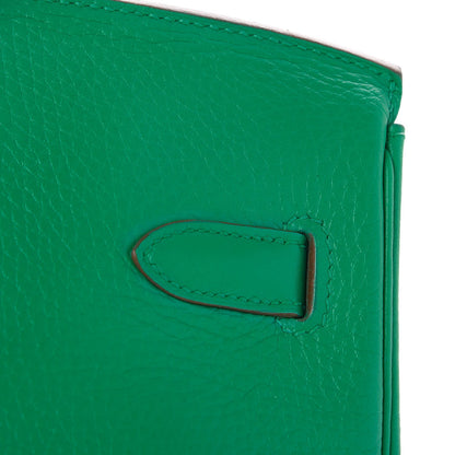 Hermes Taurillon Clemence Birkin 35 Menthe 17 of 36