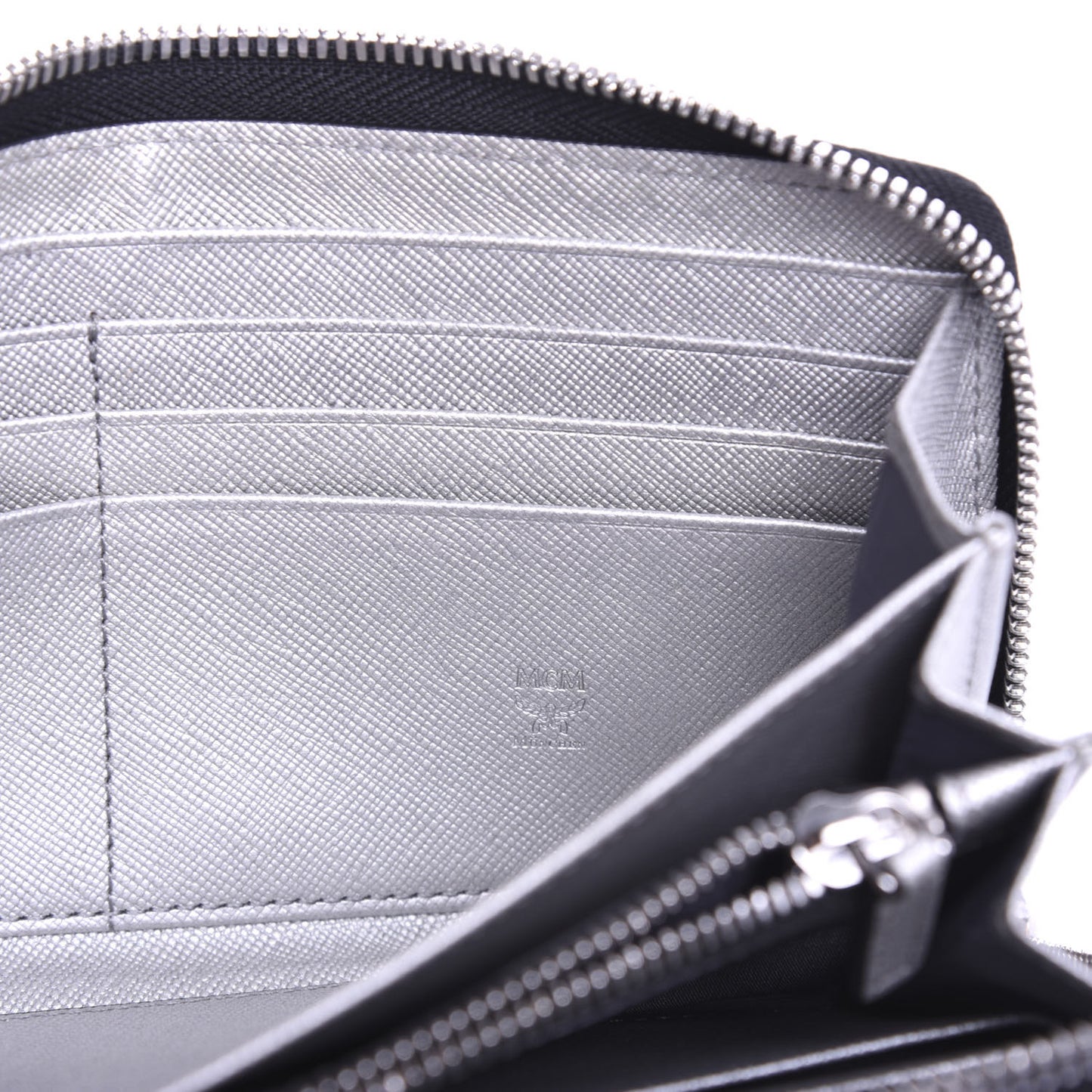 Visetos Large Zip Around Wallet Silver