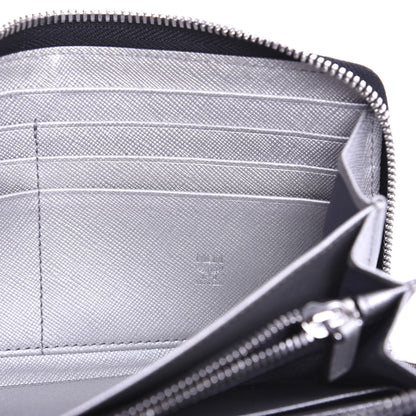 MCM Visetos Large Zip Around Wallet Silver 6 of 7
