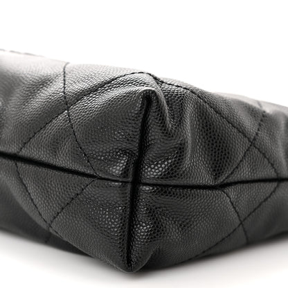Chanel Shiny Caviar Quilted Monochrome Mini Chanel 22 Black 10 of 10