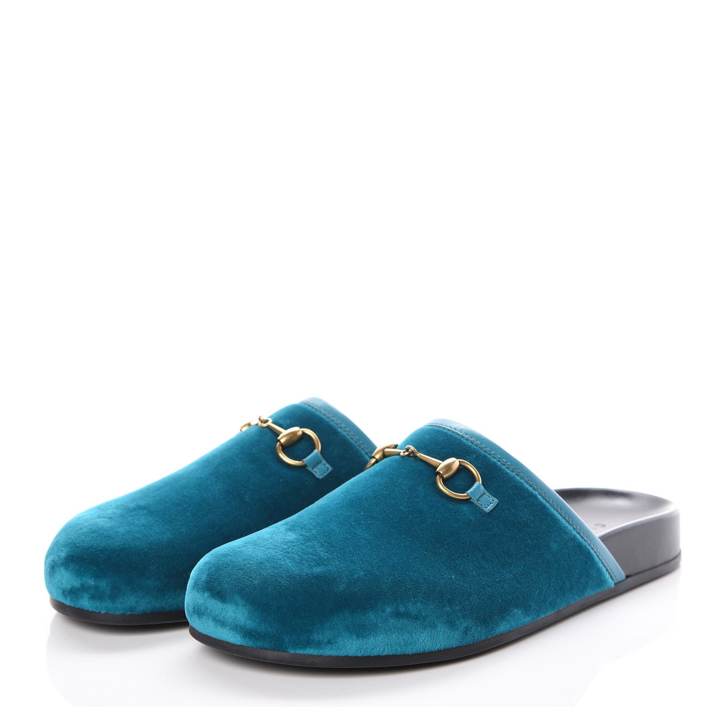 Softy Velvet Malaga Kid Womens Horsebit River Slippers 37.5 Pavone
