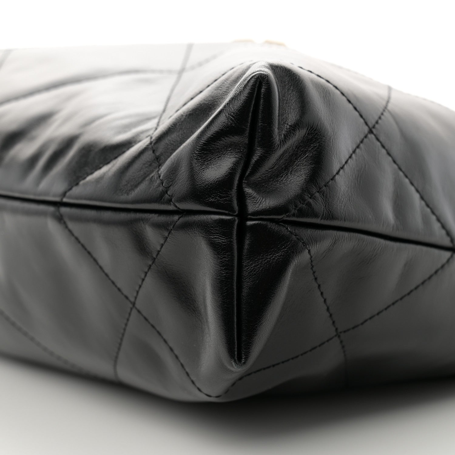Chanel Shiny Calfskin Quilted Small Chanel 22 Black 12 of 13