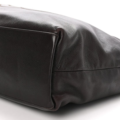 Chanel Caviar CC Stitched Tote Dark Brown 11 of 12