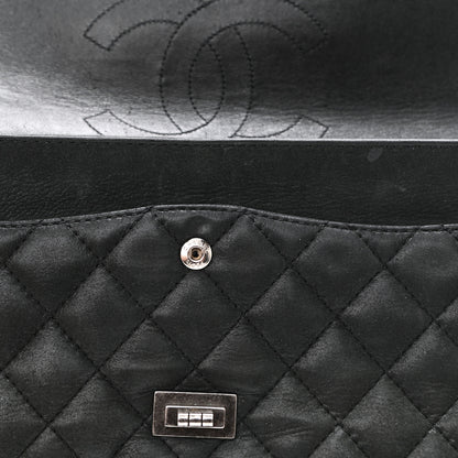 Chanel Iridescent Calfskin Quilted 2.55 Reissue 226 Flap Black 14 of 16