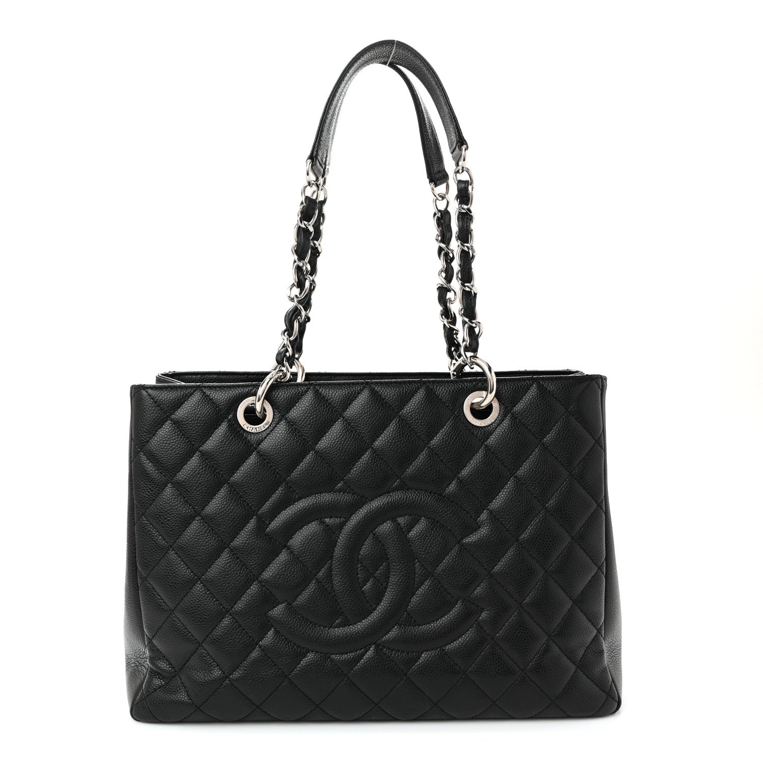 Chanel Caviar Quilted Grand Shopping Tote GST Black 1 of 10
