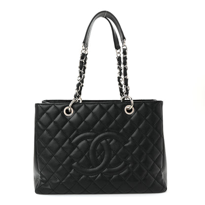 Chanel Caviar Quilted Grand Shopping Tote GST Black 1 of 10