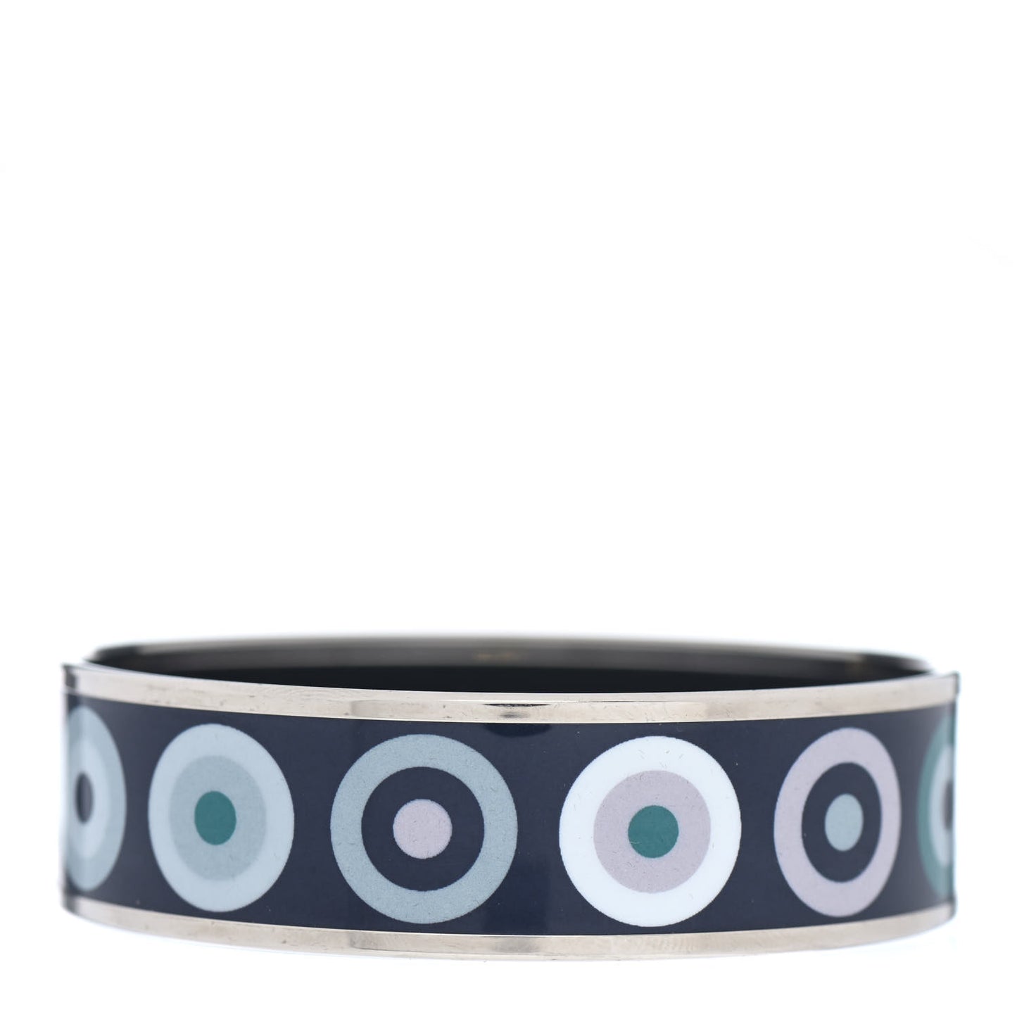 Enamel Printed Deco Dot Wide Bracelet 65