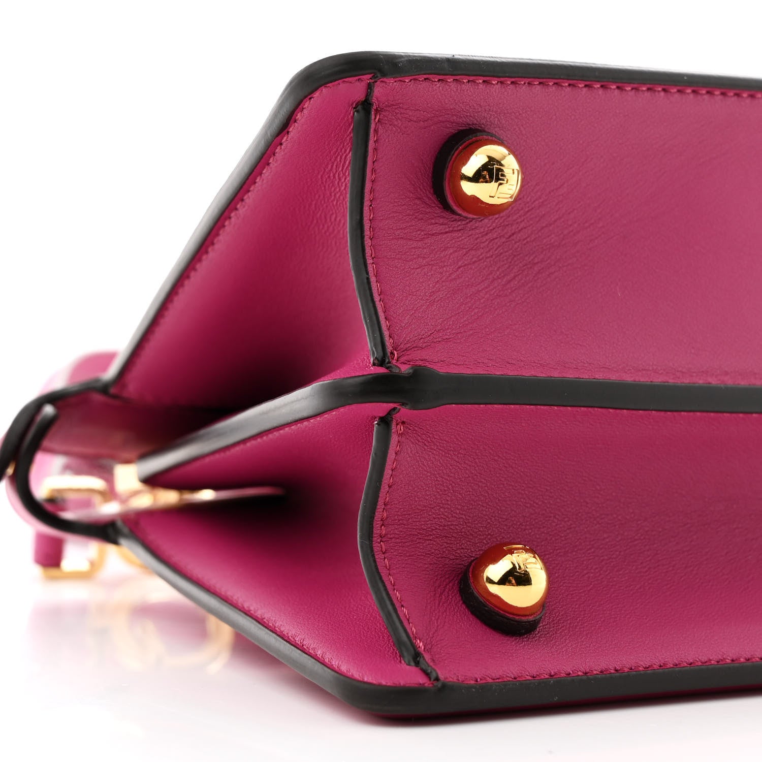Fendi Shiny Nappa Petite Peekaboo I SEE U Satchel Ciclamino Pilar 11 of 13