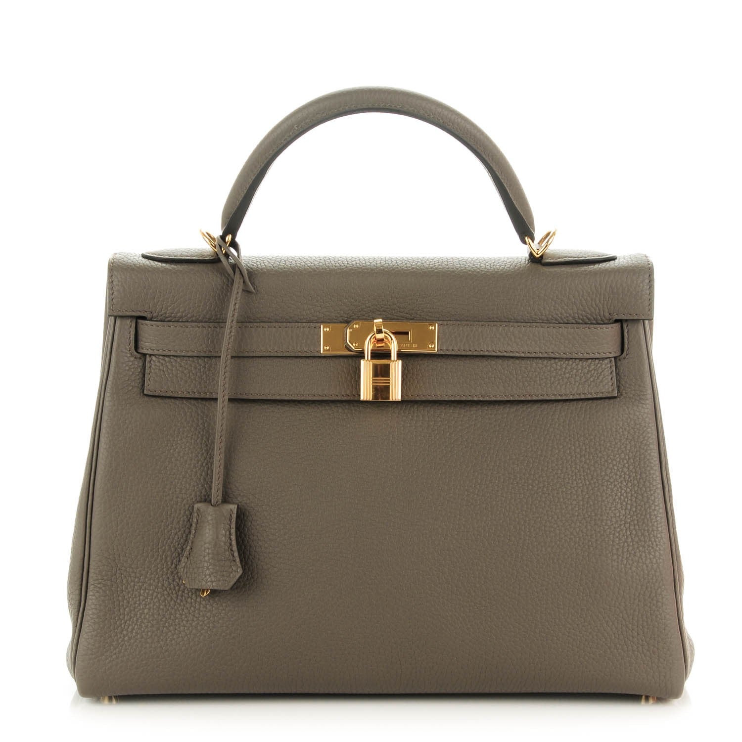 Hermes Taurillon Clemence Kelly Retourne 32 Etain 1 of 25