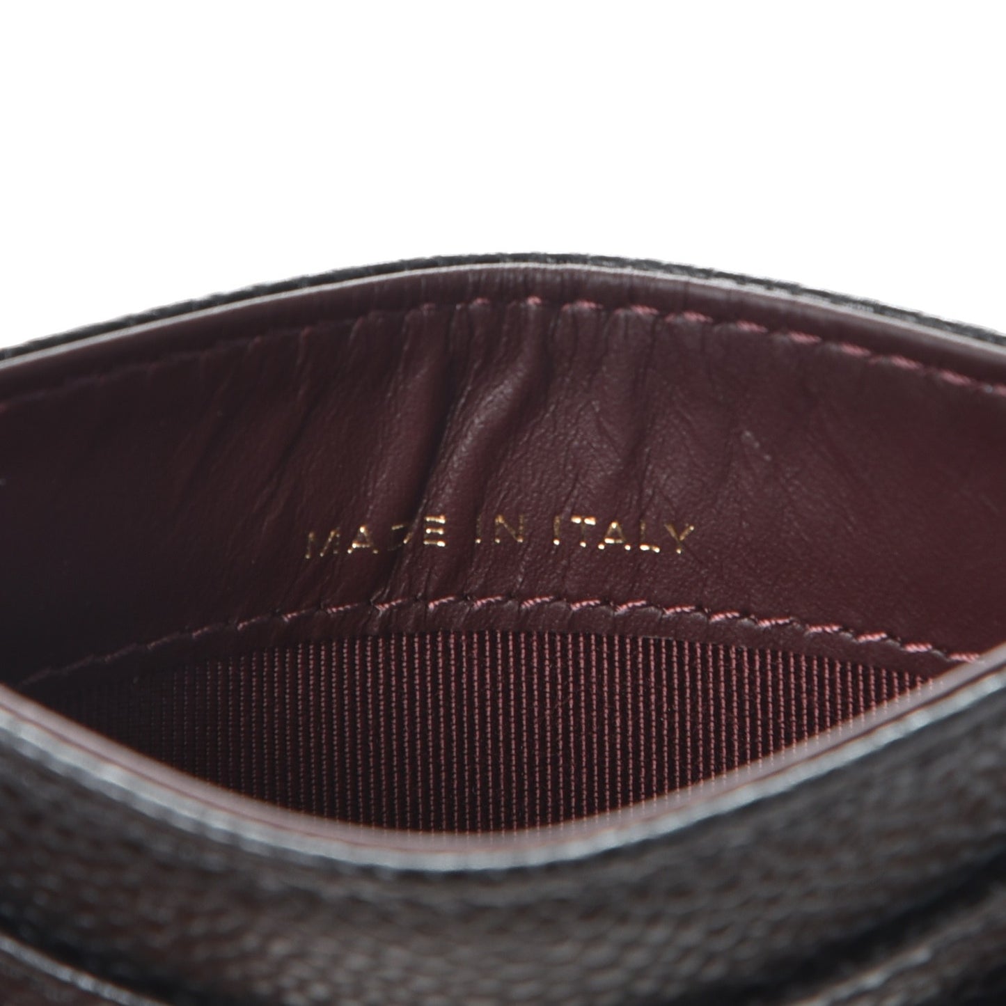 Caviar Quilted Card Holder Black