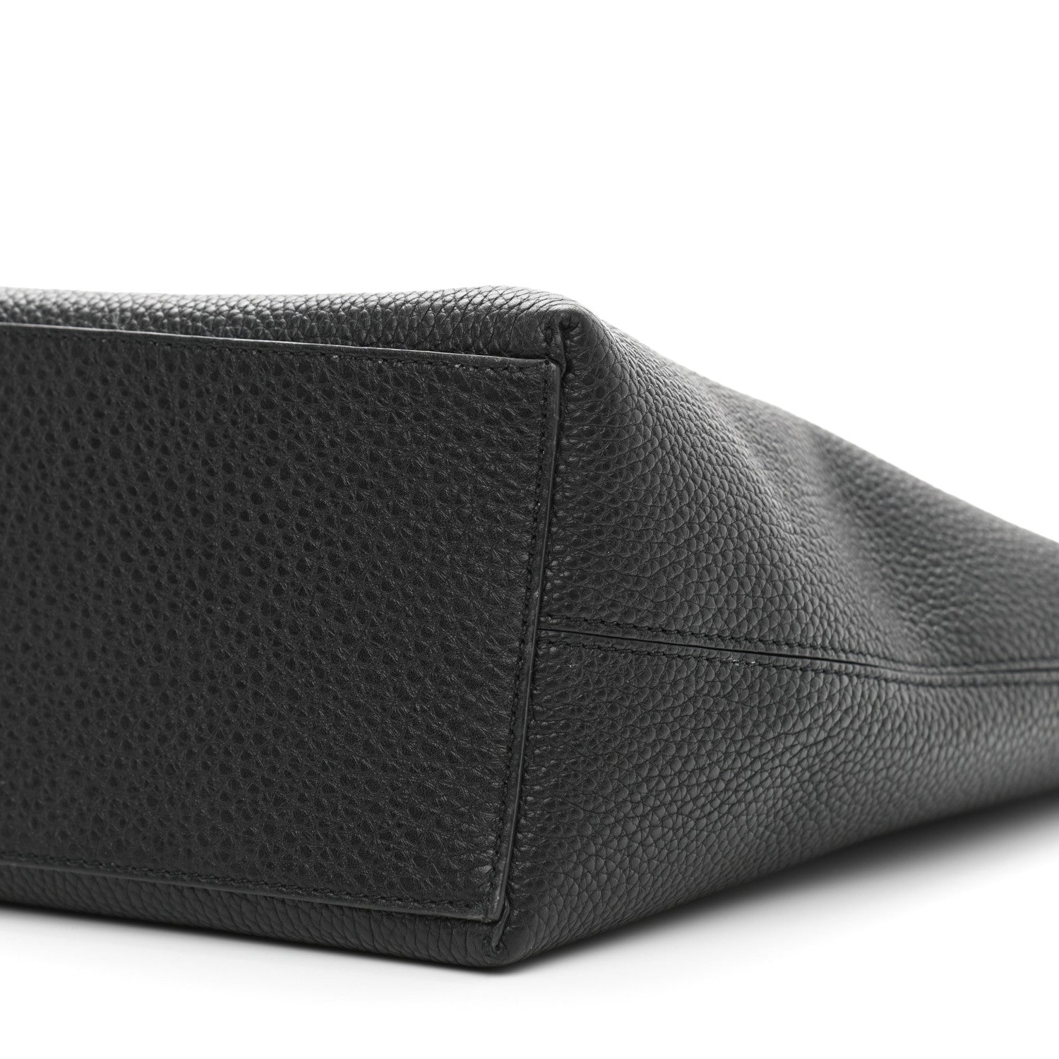 Valentino Garavani Grained Calfskin Rockstud Shoulder Tote Black 9 of 10