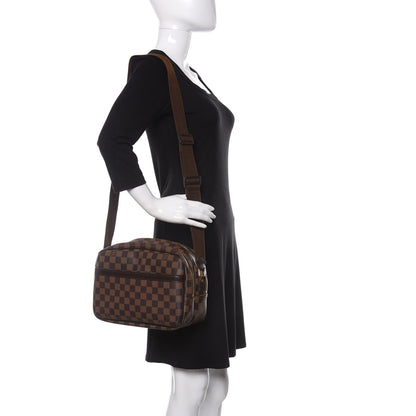 Louis Vuitton Damier Ebene Reporter PM 2 of 9
