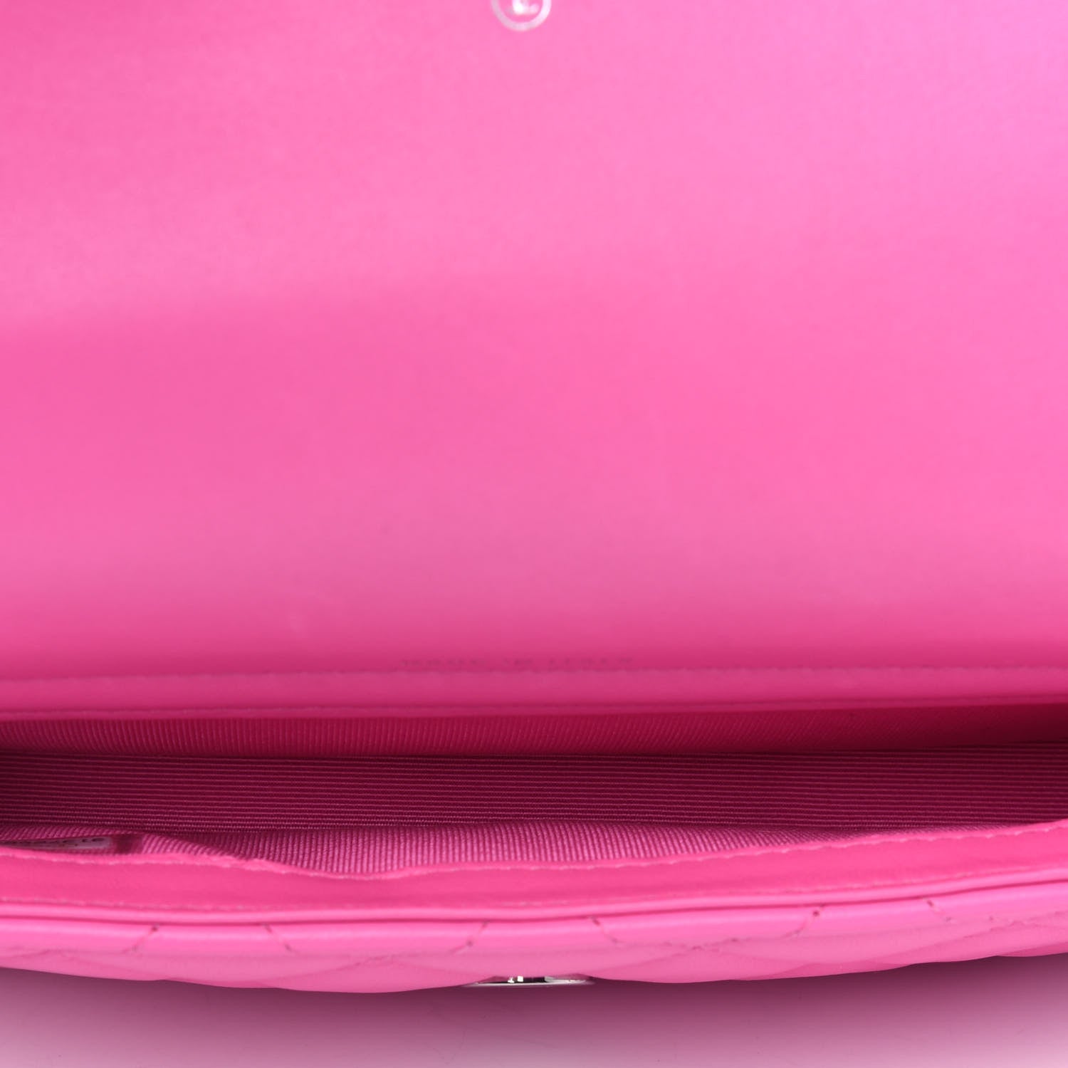 Chanel Lambskin Quilted Flap Phone Holder With Chain Neon Pink 5 of 5