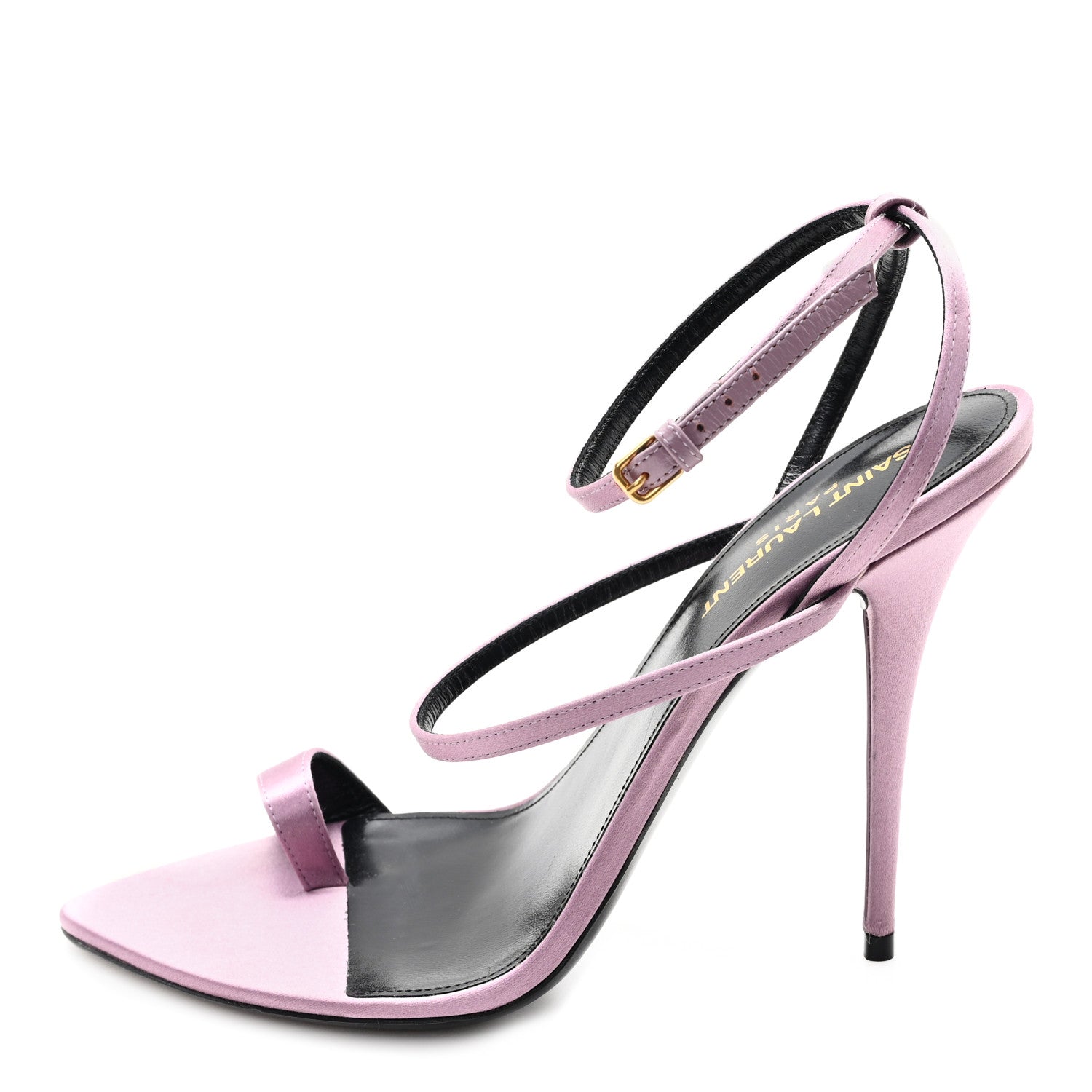 Saint Laurent Crepe Satin Dive 110 Mule Sandals 38.5 Ancient Pink 1 of 11