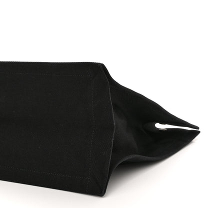Saint Laurent Linen Calfskin Rive Gauche Tote Black 9 of 11