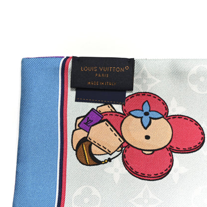 Louis Vuitton Silk Monogram Seoul Vivienne Bandeau Light Blue 4 of 4