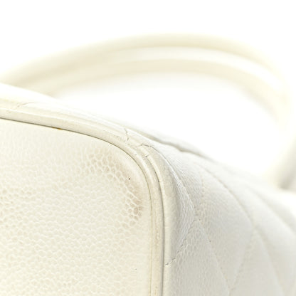 Chanel Caviar Quilted Medallion Tote White 13 of 22