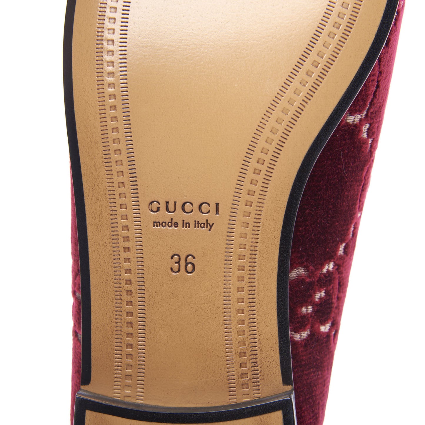 Velvet Malaga Kid GG Monogram Horsebit Womens Jordaan Loafers 36 Red Cipria Romantic Cerise
