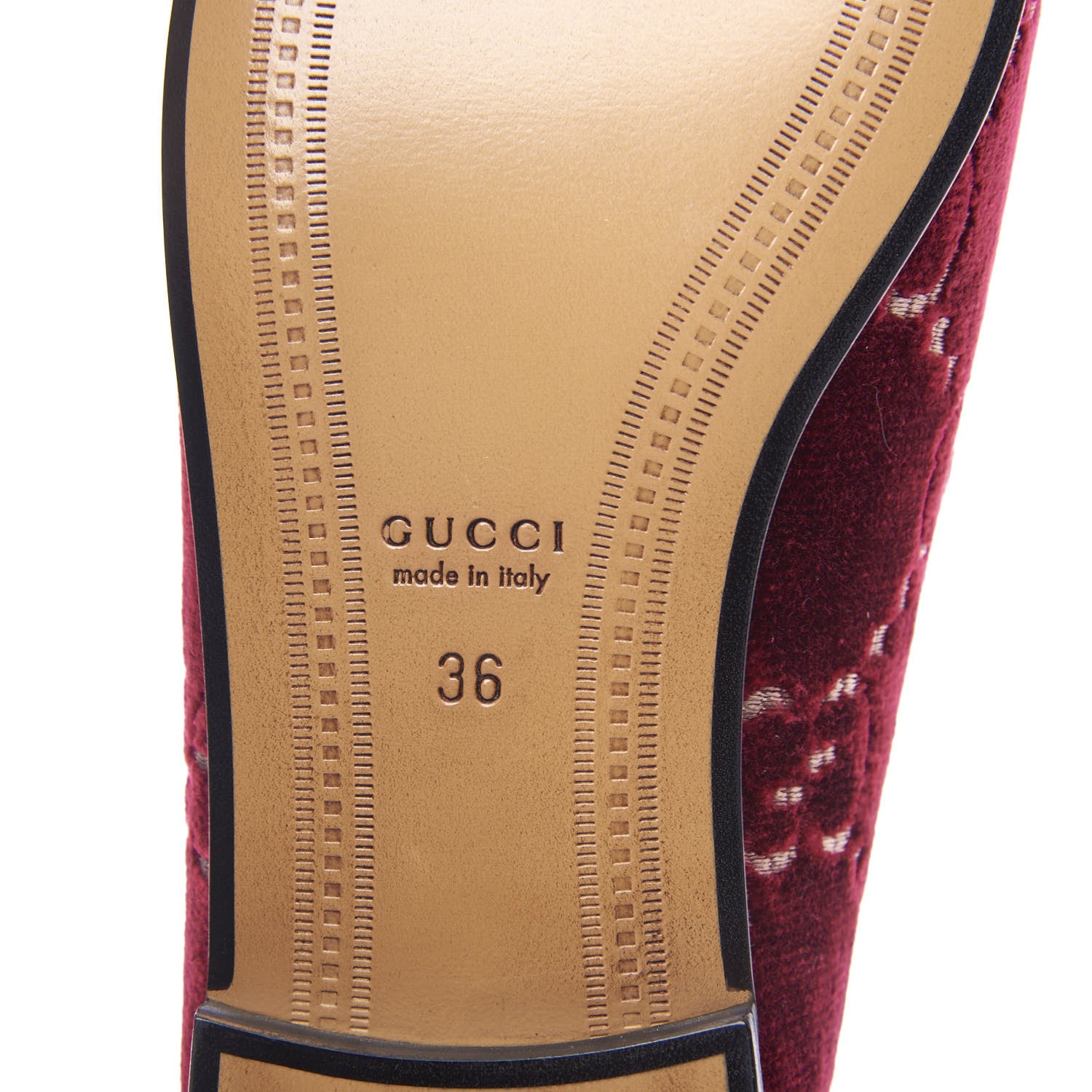 Gucci Velvet Malaga Kid GG Monogram Horsebit Womens Jordaan Loafers 36 Red Cipria Romantic Cerise 9 of 11