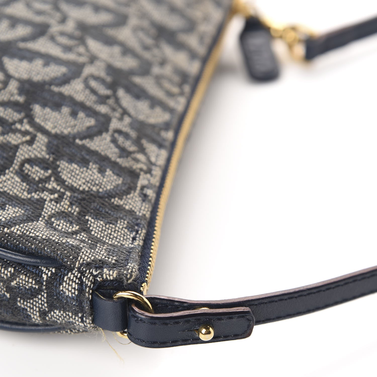 Christian Dior Monogram Mini Saddle Pochette Navy 12 of 12