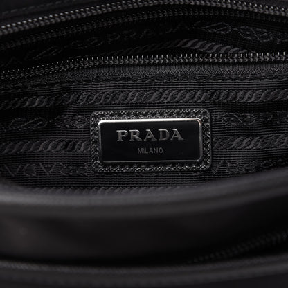 Prada Nylon Saffiano Flat Messenger Bag Black 8 of 10