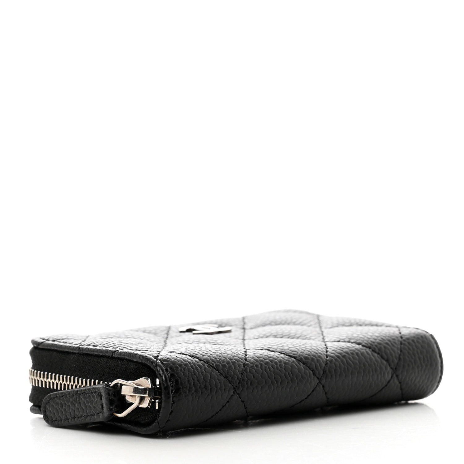 Chanel Caviar Quilted Zip Coin Purse Black 4 of 8
