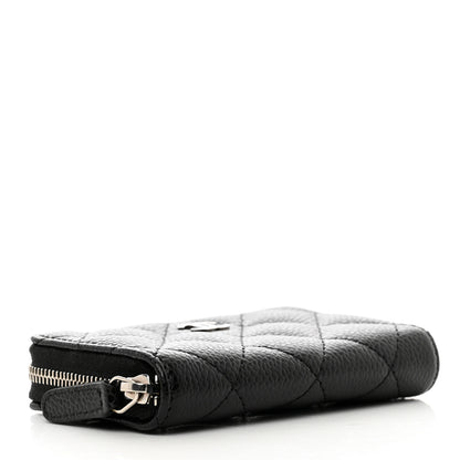 Chanel Caviar Quilted Zip Coin Purse Black 4 of 8