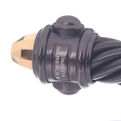 David Yurman Aluminum 10mm Renaissance Cable Bracelet Black Gold 4 of 5
