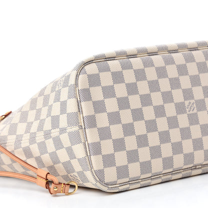 Louis Vuitton Damier Azur Neo Neverfull MM Rose Ballerine 6 of 10