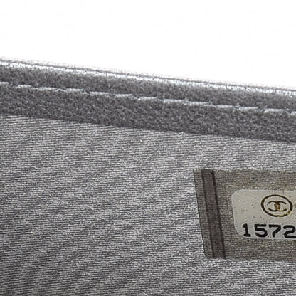 Chanel Lambskin Camellia Embossed Yen Wallet Black 11 of 13