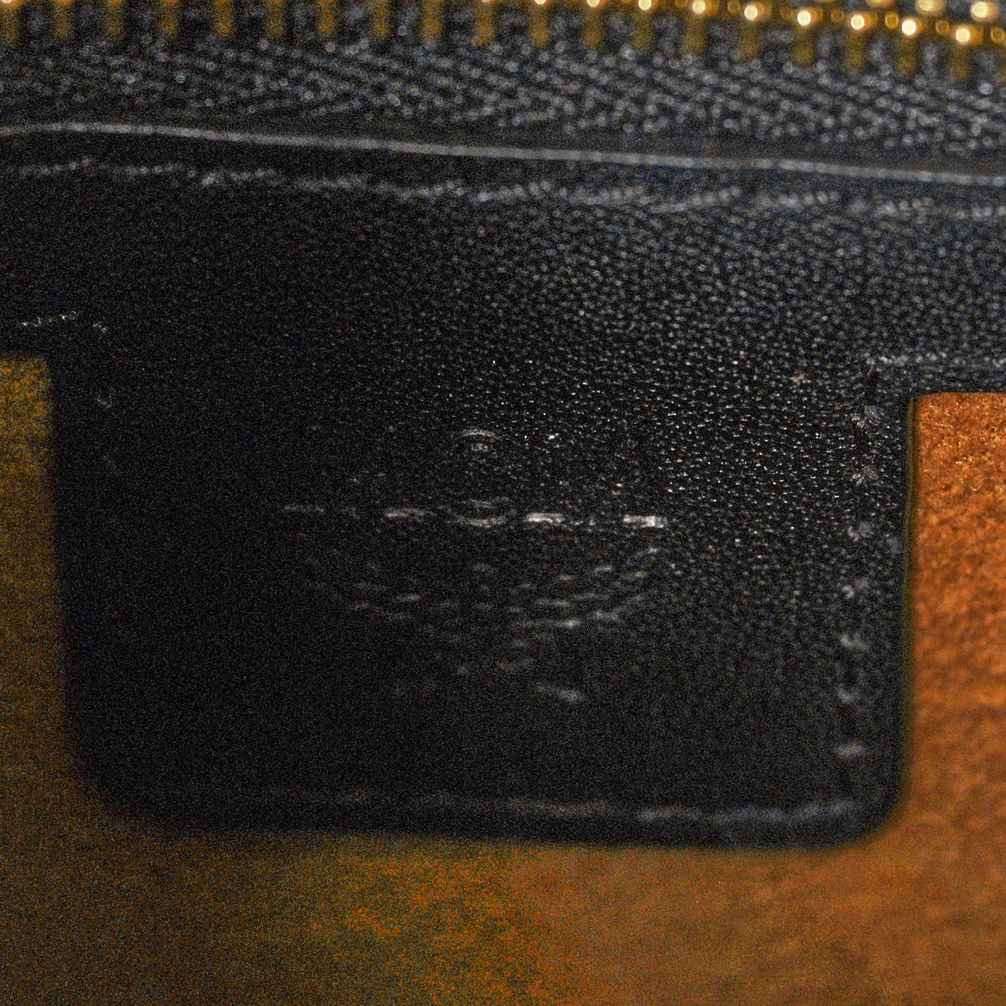 Monogram Coated Canvas Studded Berlin Tambourine Round Crossbody Black