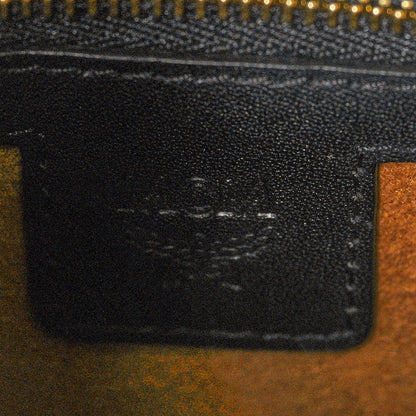 MCM Monogram Coated Canvas Studded Berlin Tambourine Round Crossbody Black 5 of 9