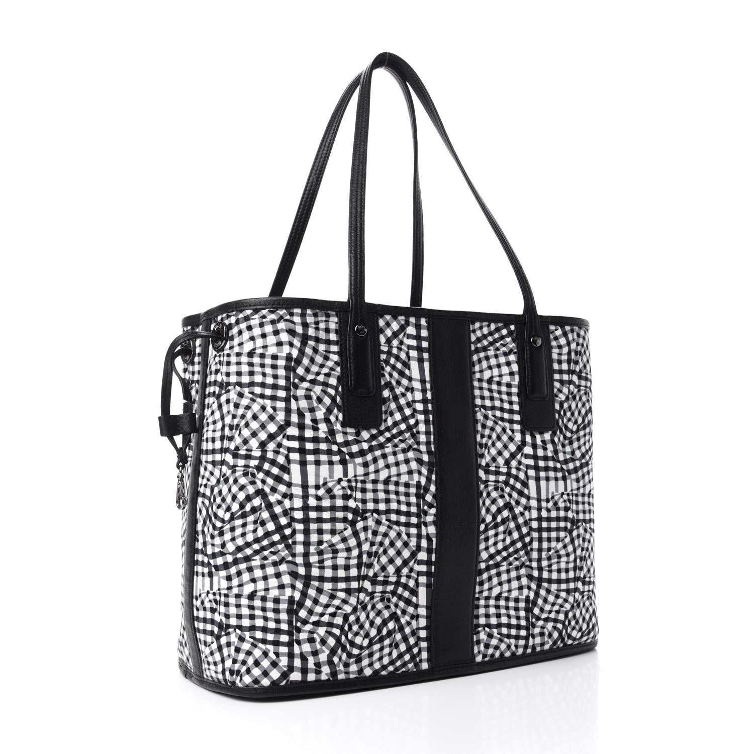 MCM Visetos Medium Liz Reversible Shopper Tote Black 10 of 15