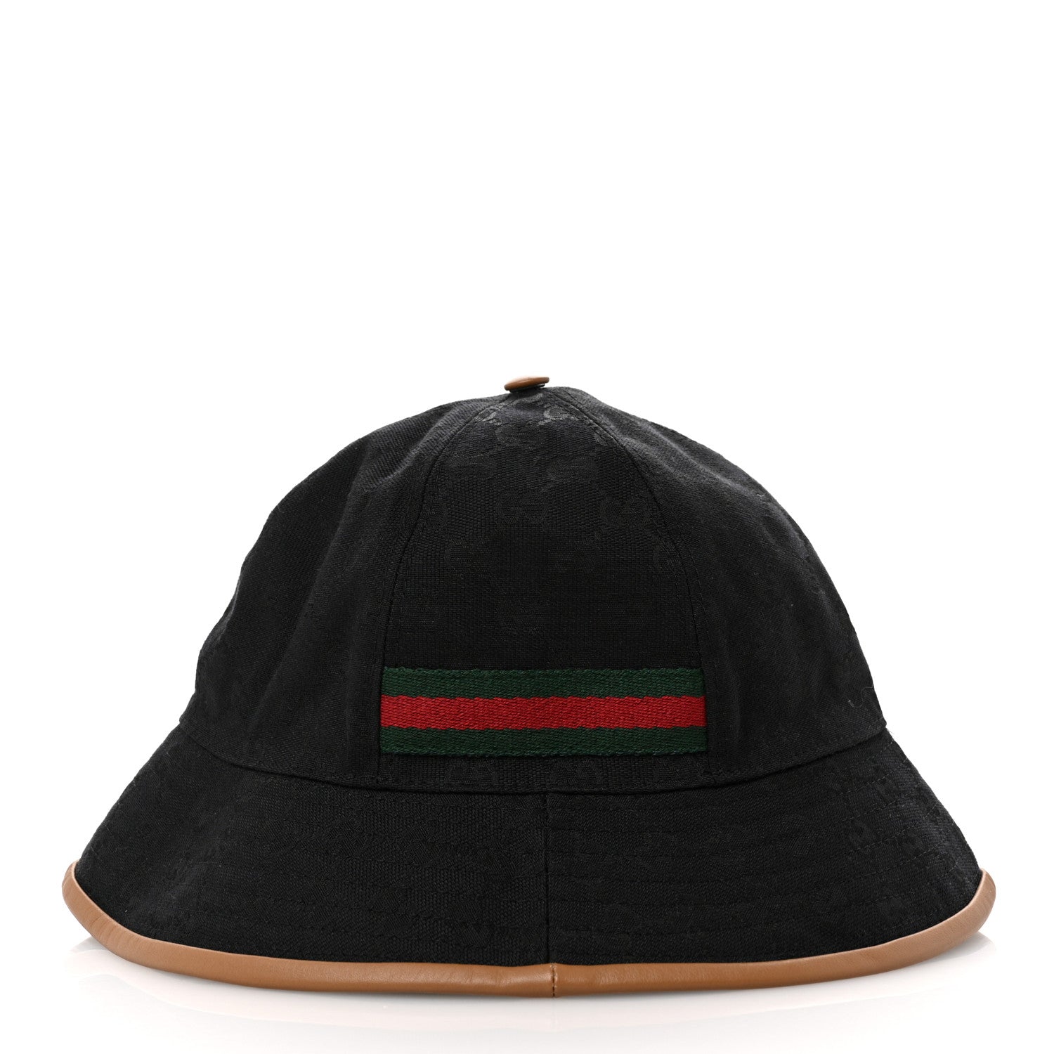 Gucci Monogram Web Bucket Hat M Black 5 of 10