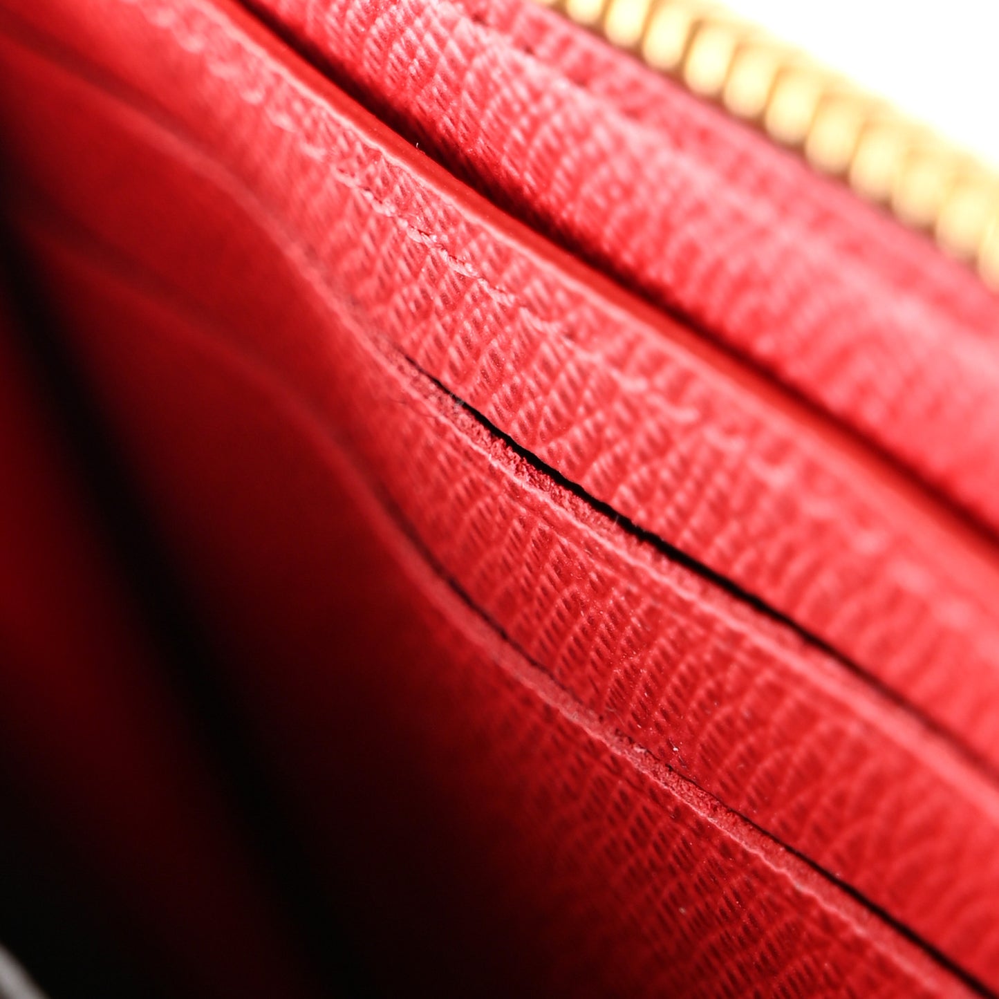Damier Ebene Clemence Wallet Cherry