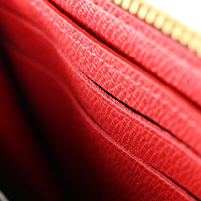 Louis Vuitton Damier Ebene Clemence Wallet Cherry 7 of 8