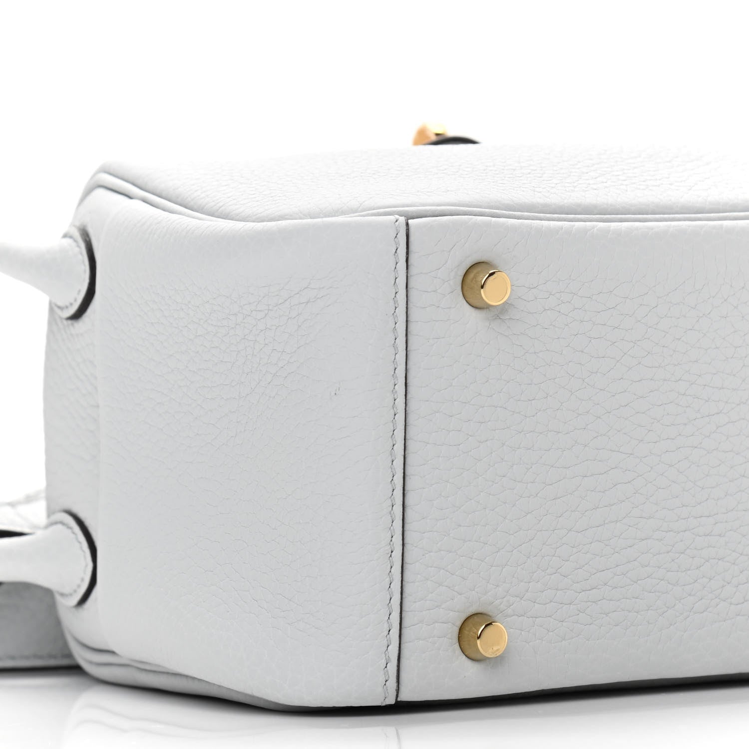 Hermes Taurillon Clemence Mini Lindy 20 Bleu Pale 9 of 11