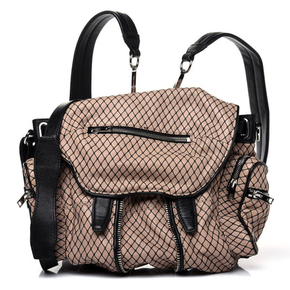 Alexander Wang Lambskin Embroidered Mini Marti Backpack Bag Beige 2 of 16