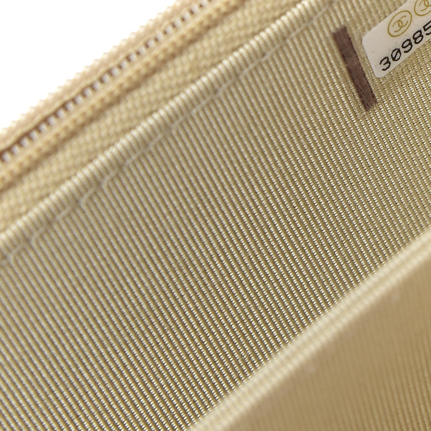 Metallic Lambskin Quilted Mini Wallet On Chain WOC Gold