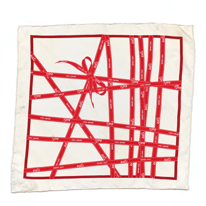 Hermes Silk Bolduc Pocket Square Scarf 1 of 8